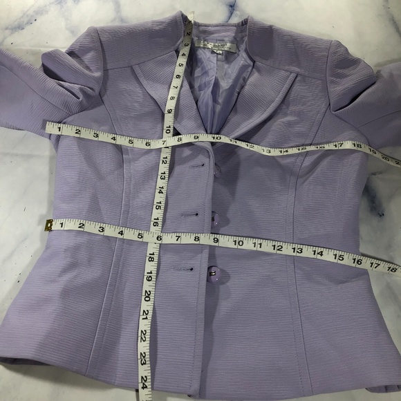 Tahari Arthur S. Levine Lavender Purple Blazer - Picture 6 of 8